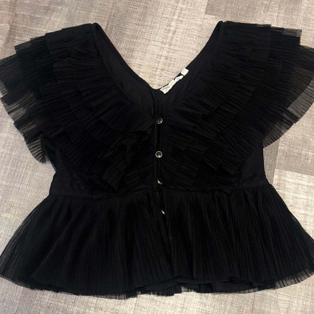 Ruffled Button-Front Blouse Forever That Girl - image 1